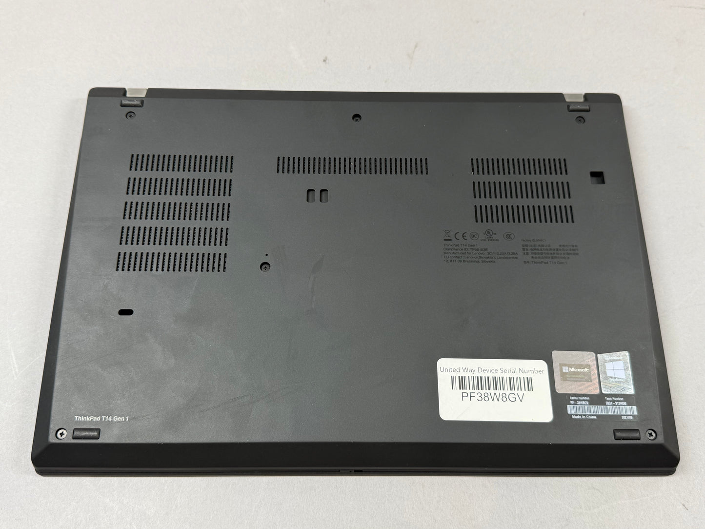 Lenovo ThinkPad T14 Gen 2 14" i5-10310U 2.2GHz 16GB RAM 512GB SSD