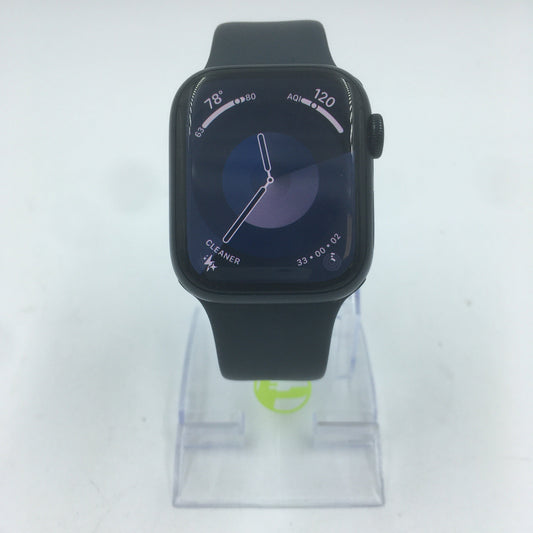 GPS Only Apple Watch Series 8 41MM Black Aluminum Midnight Sport Band MNU73LL/A