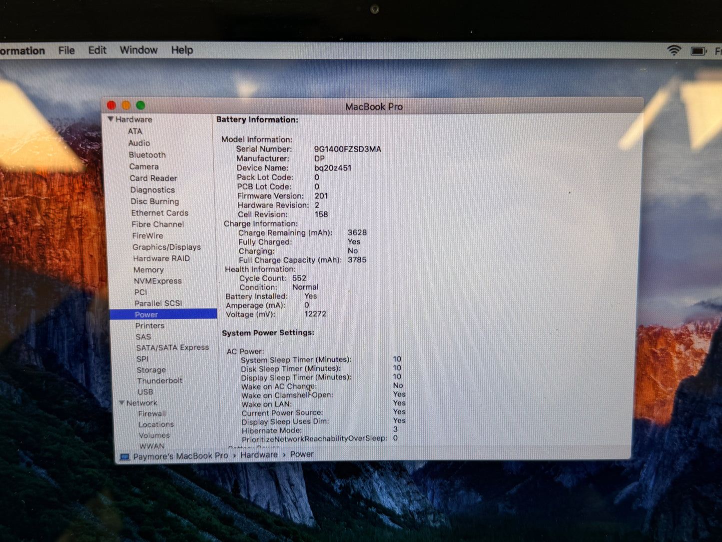 2010 MacBook Pro 13.3" Intel Core 2 Duo 2.2GHz 4GB RAM 500GB HDD Silver A1278