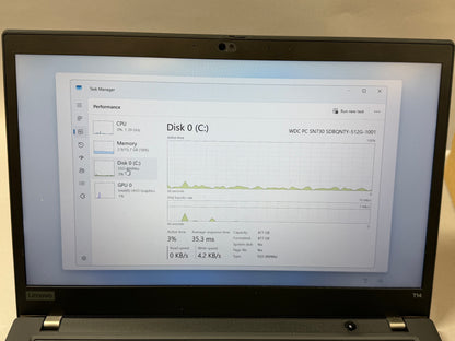 Lenovo ThinkPad T14 Gen 2 14" i5-10310U 2.2GHz 16GB RAM 512GB SSD