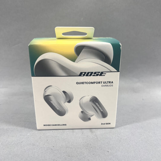 New Bose QuietComfort Ultra In-Ear Noise Cancelling Bluetooth Earbuds White 