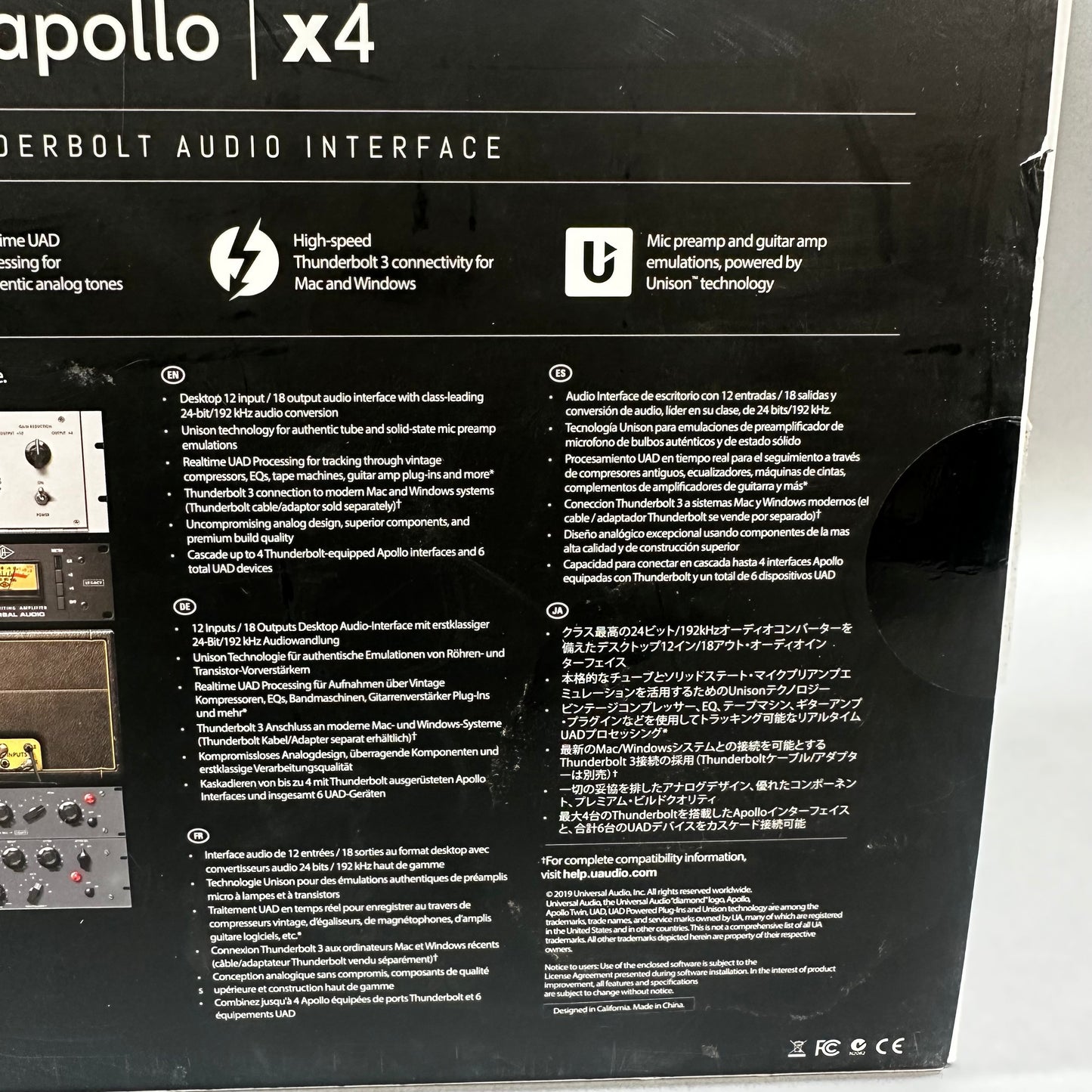 APOLLO Thunderbolt Audio Interface  X4 aplX4