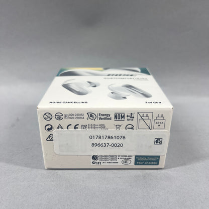 New Bose QuietComfort Ultra In-Ear Noise Cancelling Bluetooth Earbuds White 