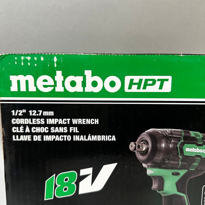 New Metabo HPT WR18DH 18V Cordless Impact Wrench