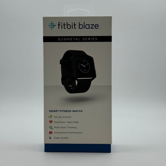 Fitbit Blaze Gunmetal Series Smart Fitness Watch Black/Silver 280-0218-02 A