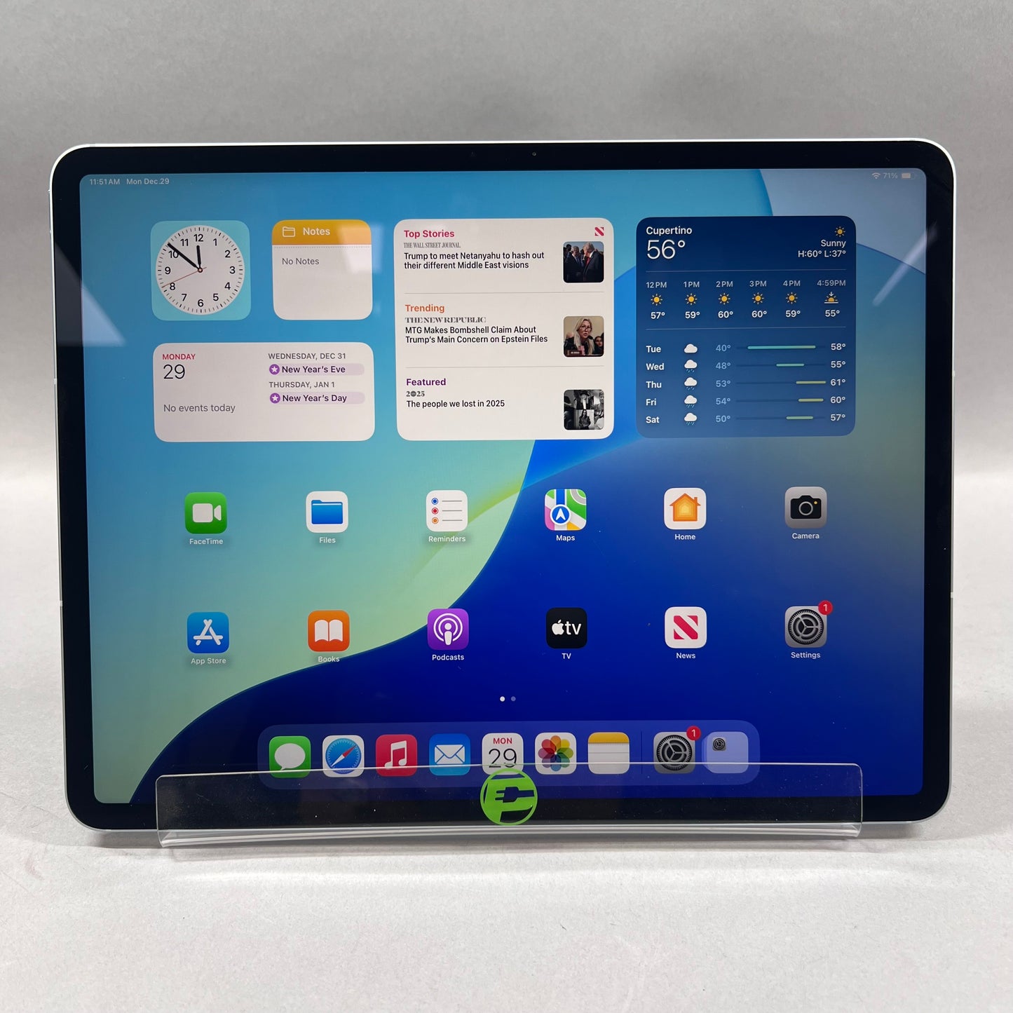 Unlocked Apple iPad Air 13" M2 256GB Blue MV6W3LL/A