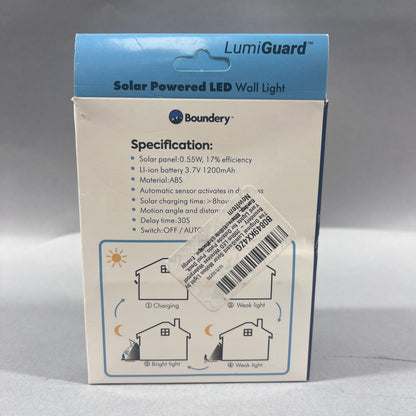New LumiGuard Solar Powered LED Wall Light