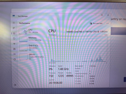 Lenovo Thinkpad JVHFC1 14" i7-10610U 4.9GHz 16GB RAM 512GB SSD