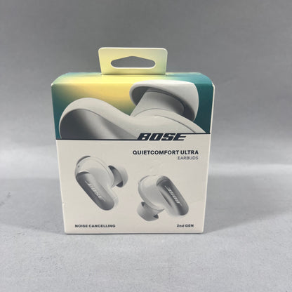 New Bose QuietComfort Ultra In-Ear Noise Cancelling Bluetooth Earbuds White 