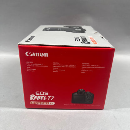 New Canon EOS Rebel T7 12.1MP Digital SLR DSLR Camera