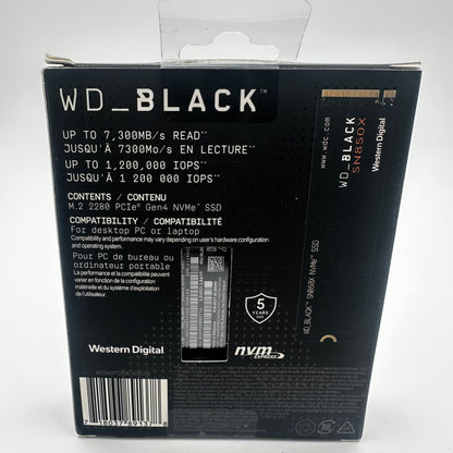 New Western Digital WD Black SN850X 4TB External SSD 850x