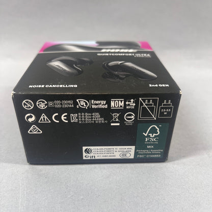 New Bose QuietComfort Ultra In-Ear Noise Cancelling Bluetooth Earbuds Black 