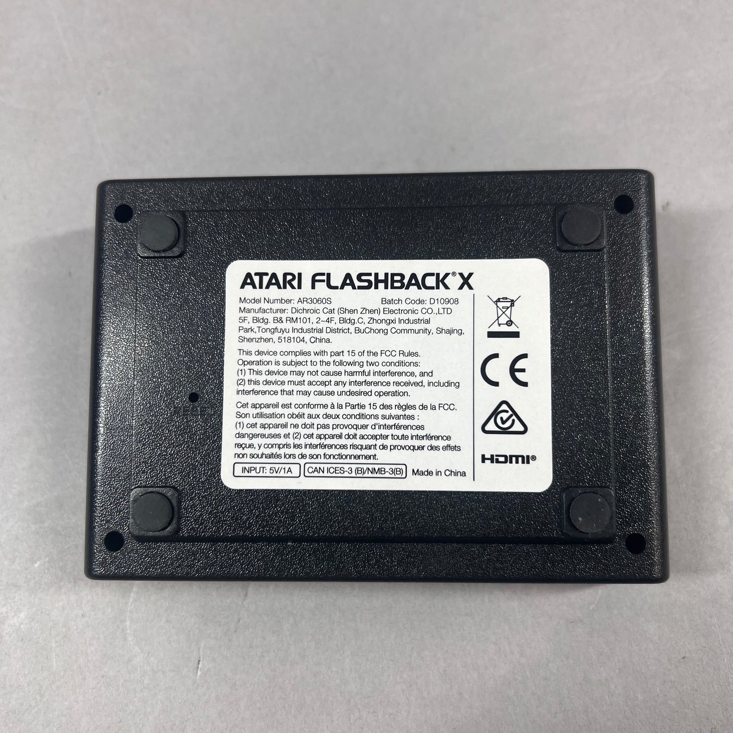 Nintendo Atari Video Game Console AR3060S Black