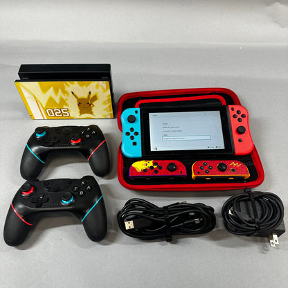 Nintendo Switch pikachu Edition v1 Video Game Console HAC-001 Black