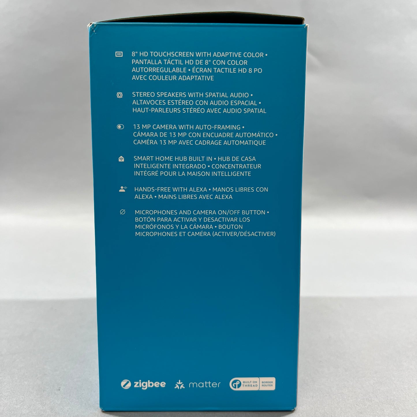 Open Box Amazon echo show 8 Smart Display with Alexa Black R85DD6