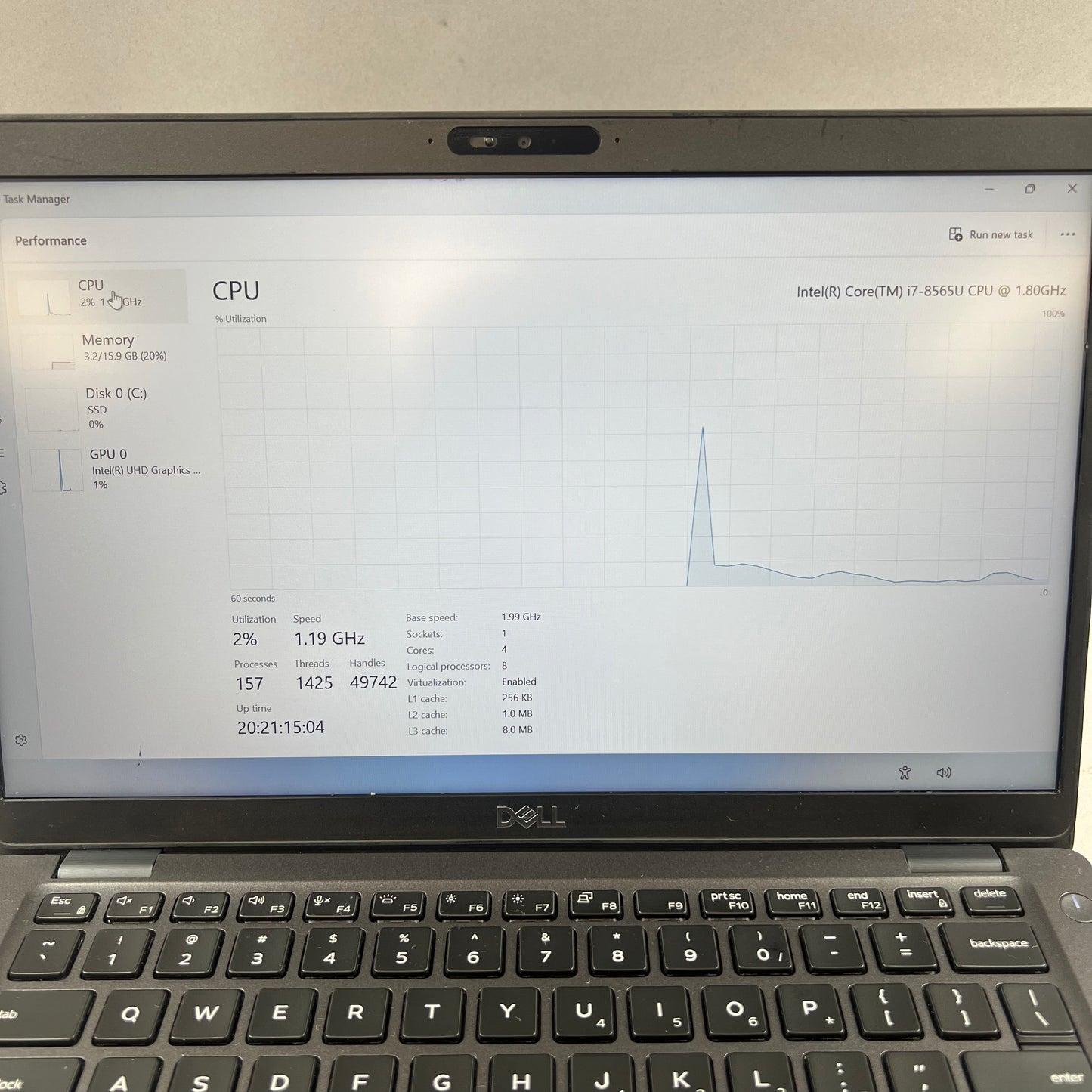 Dell Latitude 5400 14" i7-8565U 1.8GHz 8GB RAM 120GB SSD