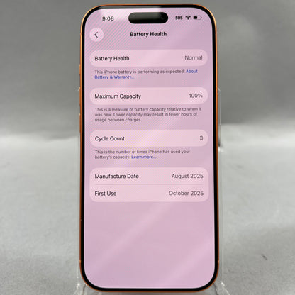 Flawless AT&T Apple iPhone 17 Pro 256GB Bad IMEI 356661400931688