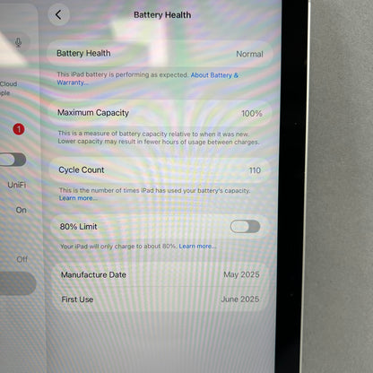 Unlocked Apple iPad 11" (A16) 128GB Silver MD7F4LL/A