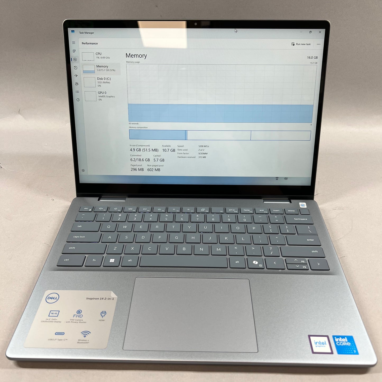 New Dell Inspiron 14 7740 14" i7-7150U 1.8GHz 16GB RAM 1TB SSD