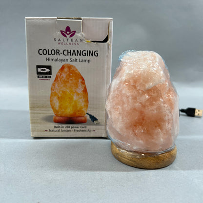Open Box Saltean Color-Changing Himalayan Salt Lamp S-2100-M