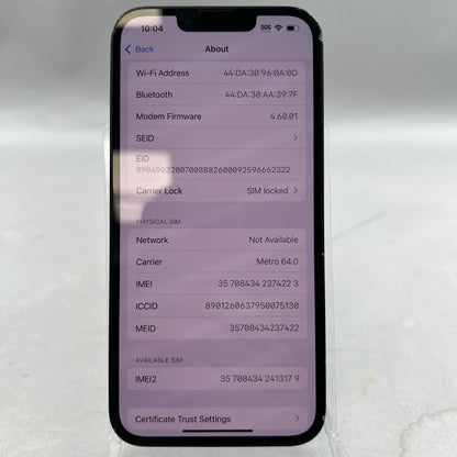T-Mobile Apple iPhone 13 128GB Midnight