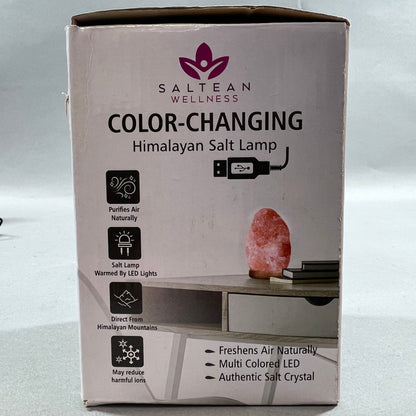 Open Box Saltean Color-Changing Himalayan Salt Lamp S-2100-M
