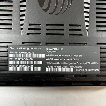 AT&T Arris BGW210 Wi-Fi Router