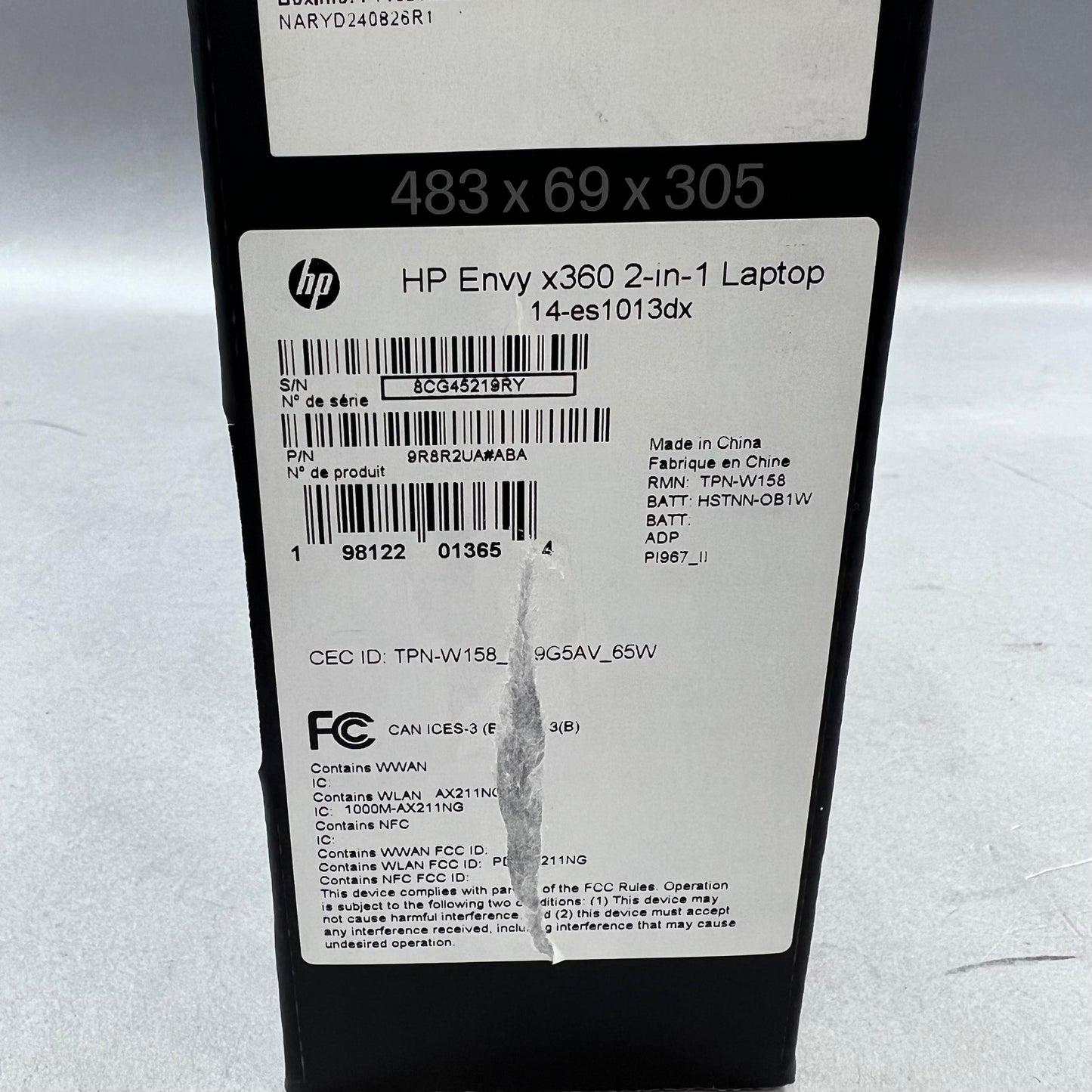 HP Envy x360 15M-ES1013DX 11.5" i5-120U 1.6GHz 8GB RAM 512GB SSD