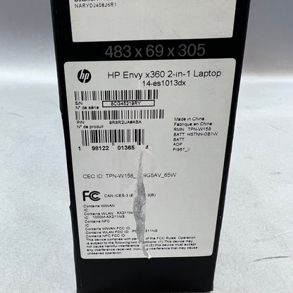 HP Envy x360 15M-ES1013DX 11.5" i5-120U 1.6GHz 8GB RAM 512GB SSD