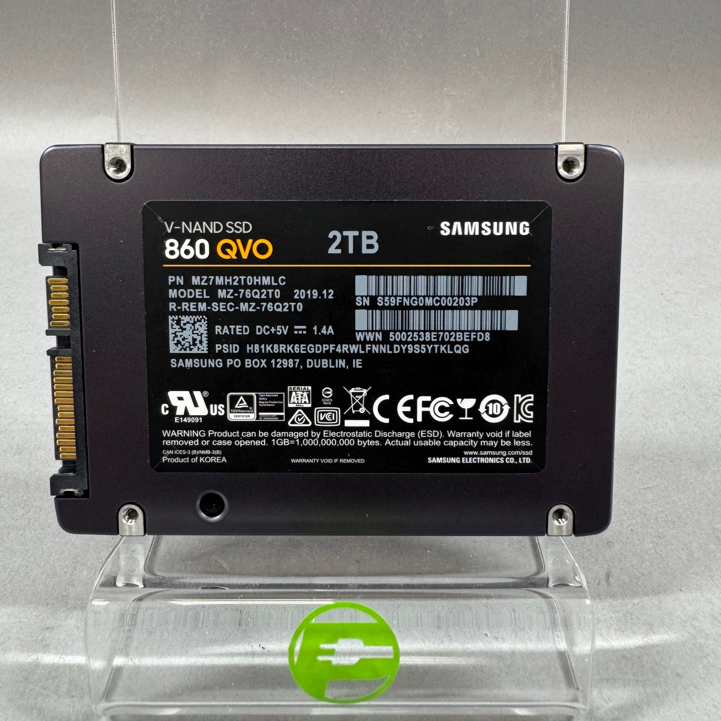 Samsung 2.5" 860 QVO 2TB M.2 NVMe Gen 3.0 x 4 SSD MZ-76Q2T0