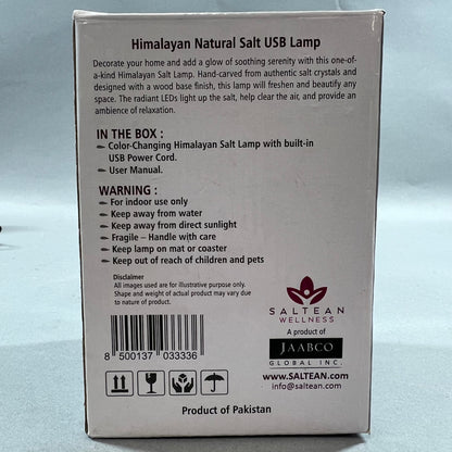 Open Box Saltean Color-Changing Himalayan Salt Lamp S-2100-M