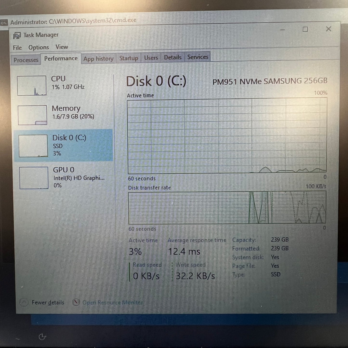 HP EliteBook 15.6" i5-6300U 2.4GHz 8GB RAM 256GB Intel Arc A370M