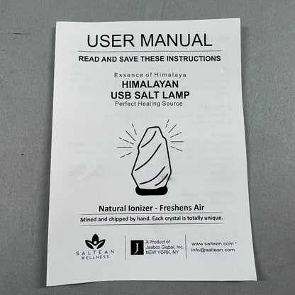 Open Box Saltean Color-Changing Himalayan Salt Lamp S-2100-M