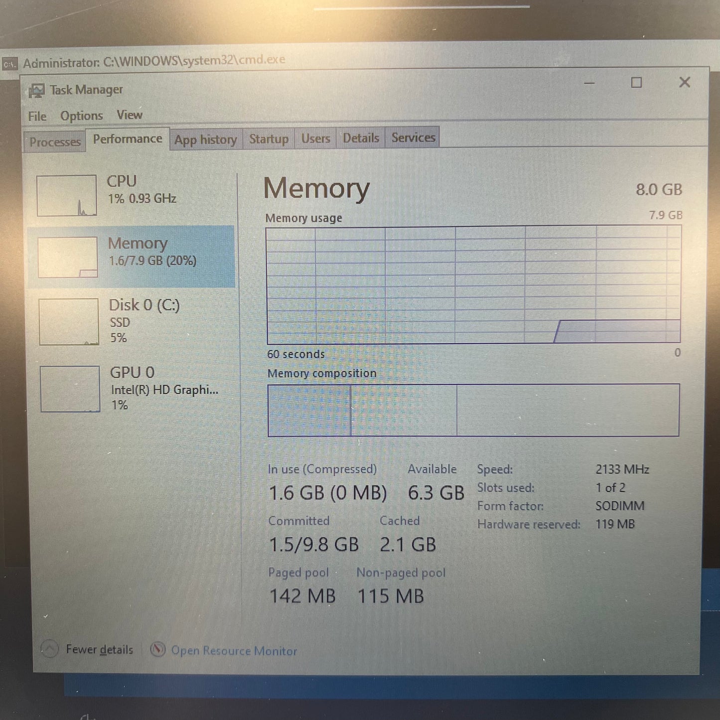 HP EliteBook 15.6" i5-6300U 2.4GHz 8GB RAM 256GB Intel Arc A370M