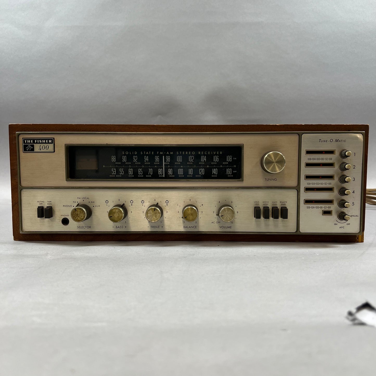 The Fisher 400-T AM-FM Stereo Receiver