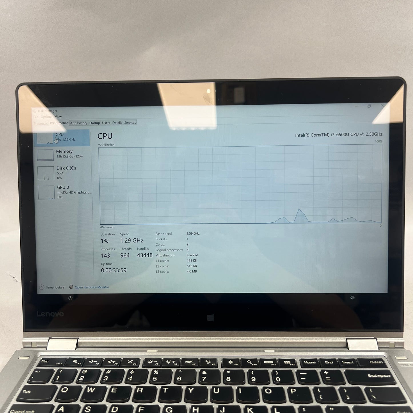 Lenovo ThinkPad 13S GEN 1 13.3" i7-6500U 2.6GHz 16GB RAM 256GB SSD