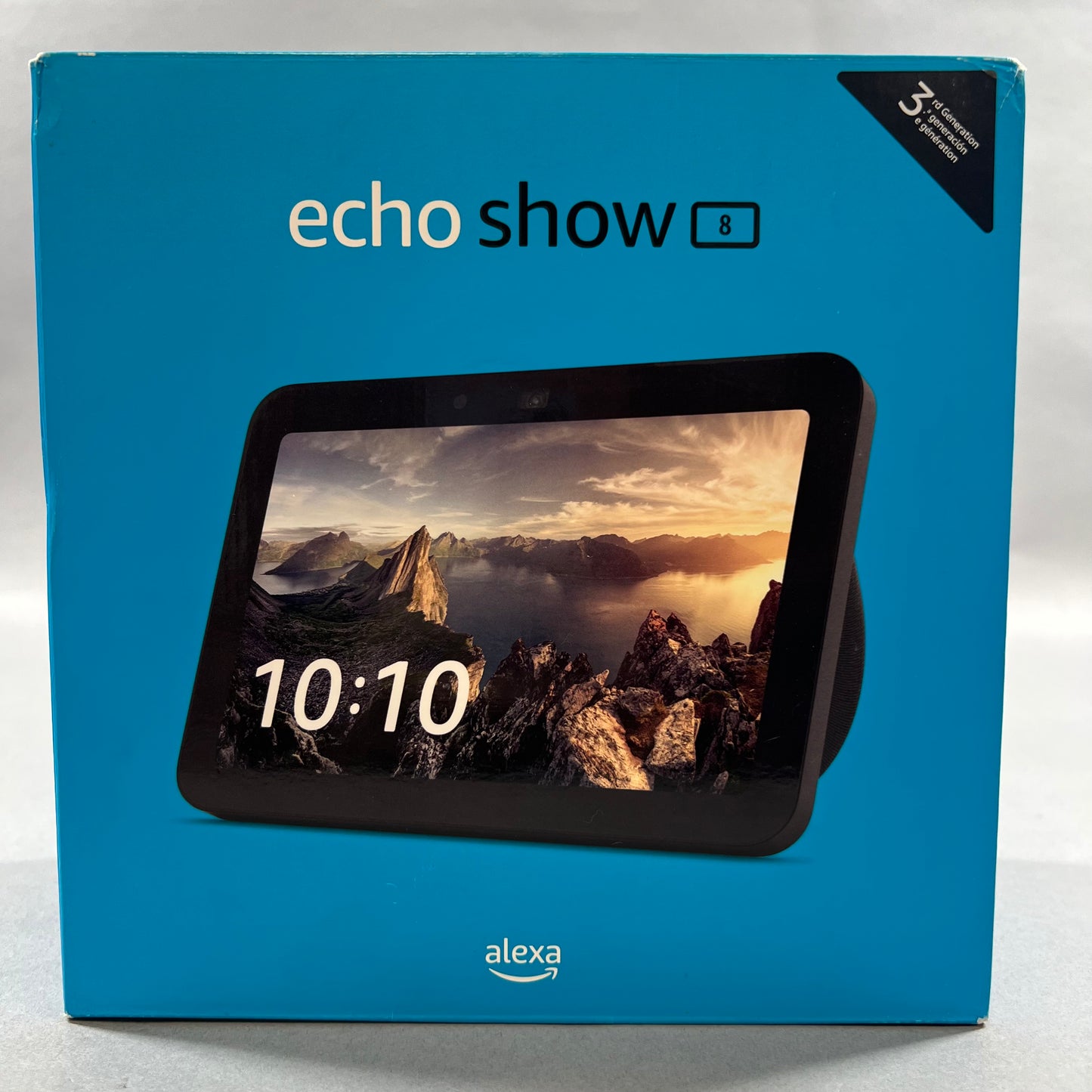 Open Box Amazon echo show 8 Smart Display with Alexa Black R85DD6