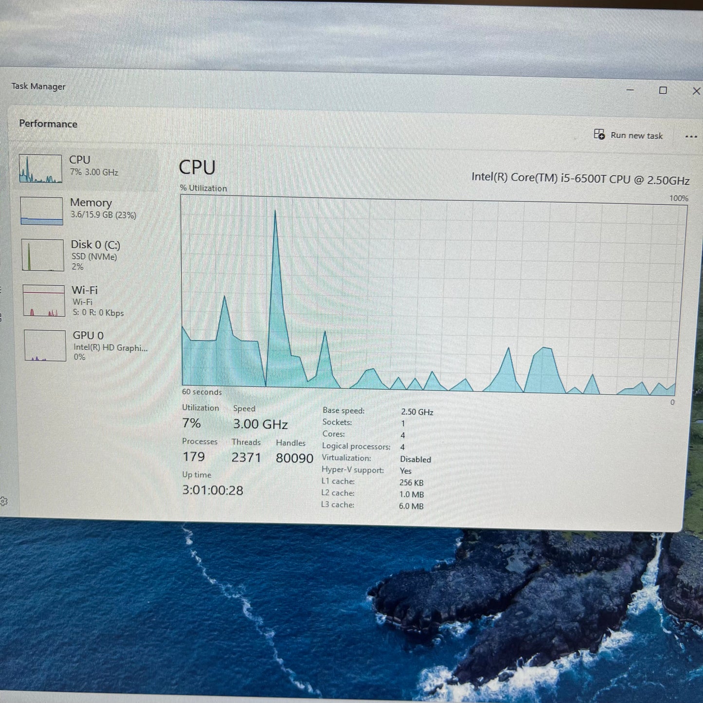 HP ProDesk 600 G3 Mini i5-6500T 2.50GHz 16GB RAM 256GB SSD