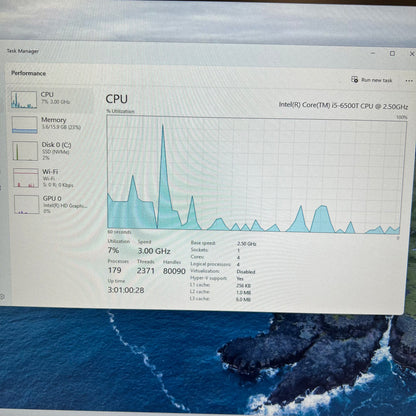 HP ProDesk 600 G3 Mini i5-6500T 2.50GHz 16GB RAM 256GB SSD