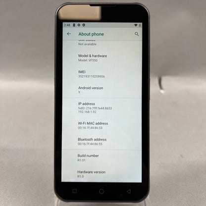 Factory Unlocked Bluebird VF550 Scanner 32GB Android Version 9 Absolute Black