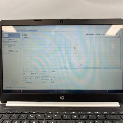 HP 14-dk0002dx A9-9425 4GB RAM 128GB Radeon R5 Graphics