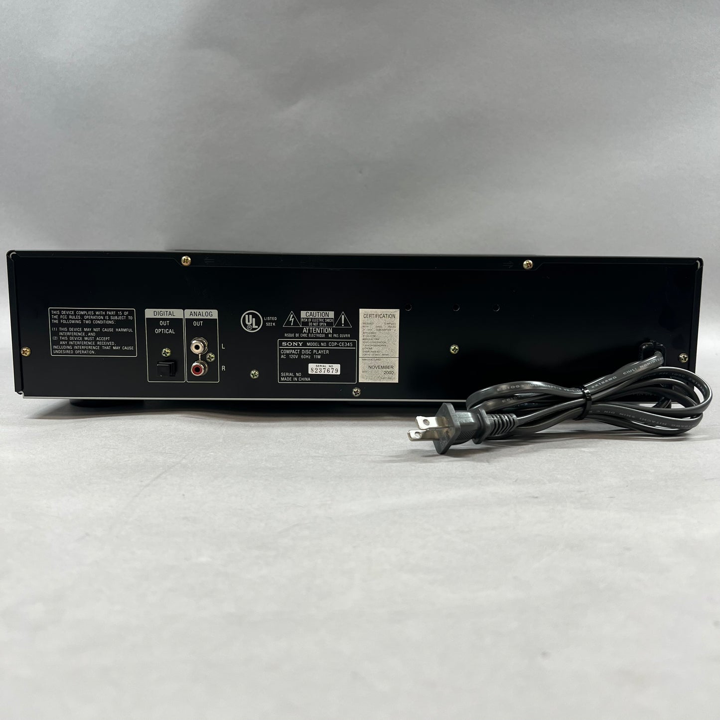 Sony CDP-CE345 Compact Disc Player