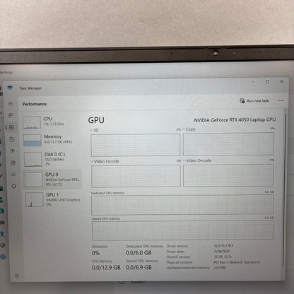 HP Omen  15-EG0067ST 16" i7-13620H 2.4GHz 16GB RAM 1TB SSD GeForce RTX 4050