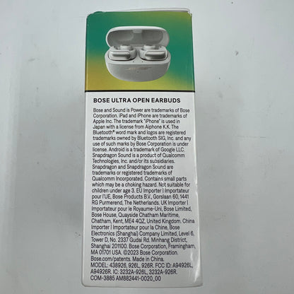 New Bose Ultra Wireless Open Earbuds Open Earbuds White Smoke 881046-0020
