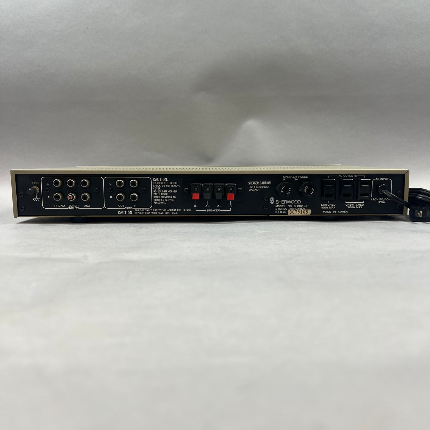 Sherwood S-202 CP Stereo Amplifier