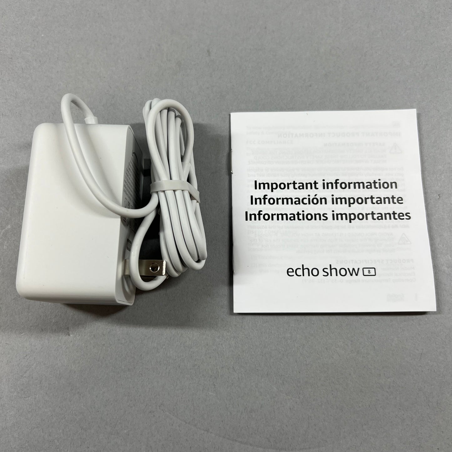 Open Box Amazon echo show 8 Smart Display with Alexa Black R85DD6