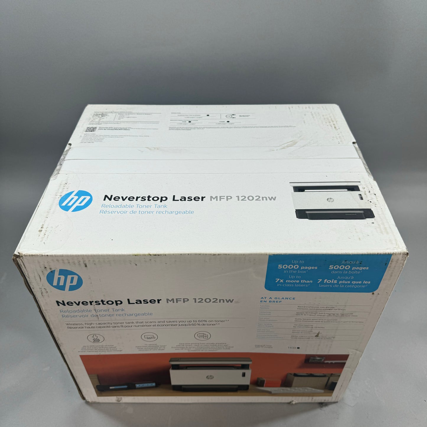 New HP Neverstop Laser Printer MFP 1202nw