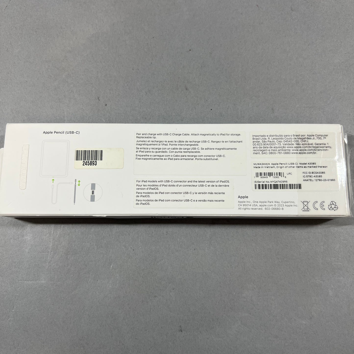 Apple Pencil A3085 White