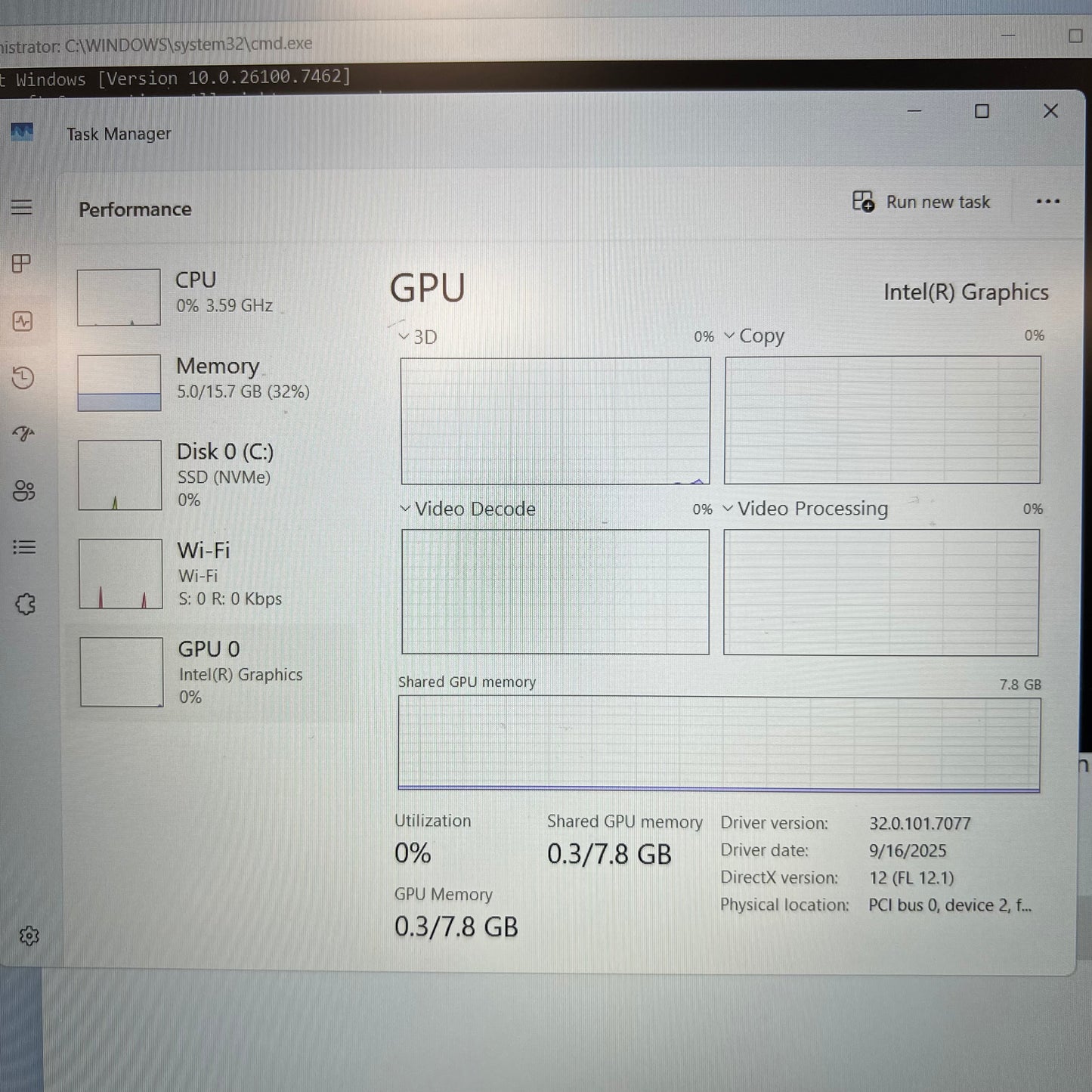 Dell P131F FC4YHB4 15.6" Core 5 120U 4.8GHz 16GB RAM 500GB SSD