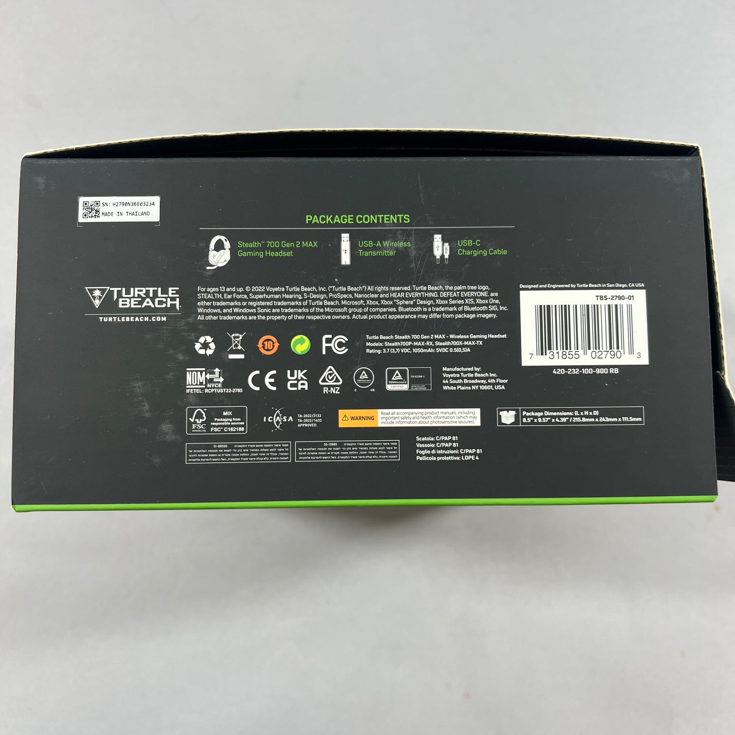 Turtle Beach Stealth 700 Gen 2 MAX Active Noise Cancellation Headphones  Black